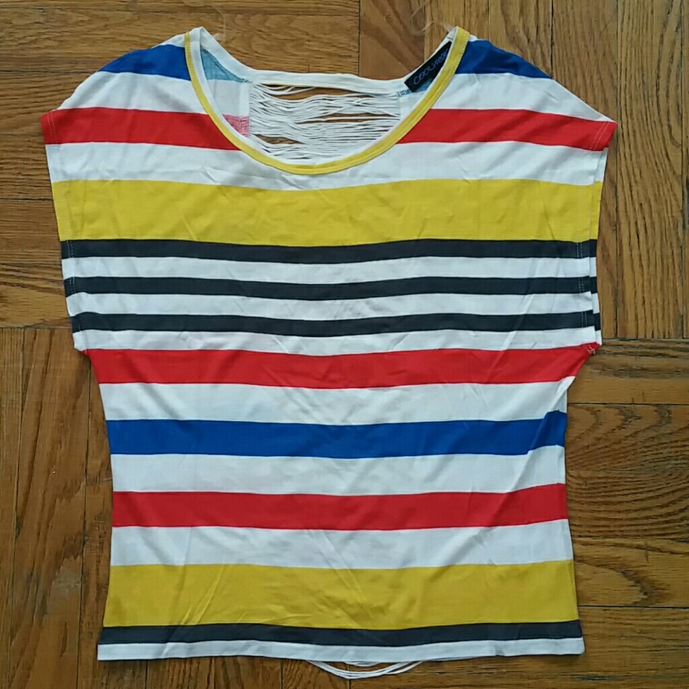 Fringed back dolman Top size S New without tags